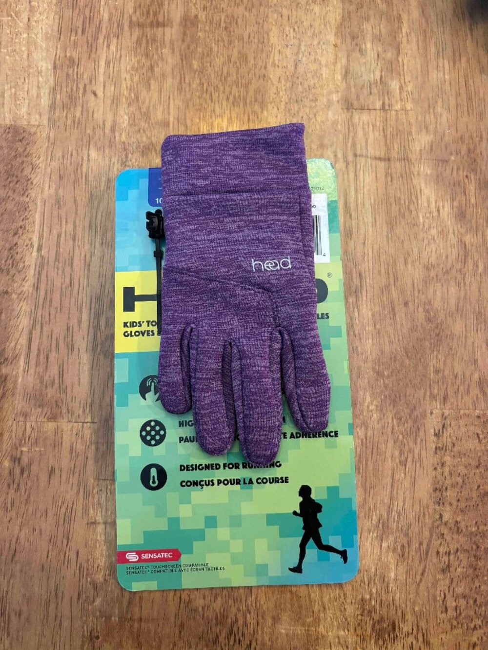 Kids purple HEAD touchscreen gloves
